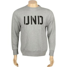 【★スーパーSALE★6/11深夜2時迄】アンディフィーテッド 灰色 グレー ヘザー メンズ 【 UNDEFEATED UND BASIC PULLOVER CREWNECK (GREY HEATHER) / GREY HEATHER 】 メンズファッション トップス Tシャツ カットソー