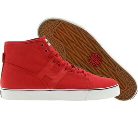 ハフ 赤 レッド 白色 ホワイト スニーカー メンズ 【 HUF HUPPER CANVAS (RED / WHITE) RED WHITE 】