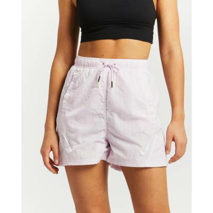楽天市場 ナイキ スウッシュ スウォッシュ ショーツ ハーフパンツ ピンク 白色 ホワイト レディース Swoosh Pink Nike Sportswear Shorts Regal White スニケス