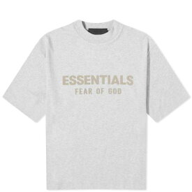 【★スーパーSALE★6/11深夜2時迄】スプリング クルー Tシャツ ヘザー 灰色 グレー フィアーオブゴッド メンズ 【 FEAR OF GOD ESSENTIALS FEAR OF GOD ESSENTIALS SPRING KIDS CREW NECK T-SHIRT / LIGHT HEATHER GREY 】 メンズファッション トップス カッ