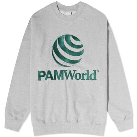 クルー スウェット 灰色 グレー P.A.M. P.A.M スウェットトレーナー メンズ 【 WORLD CREW SWEAT / GREY MARL 】 メンズファッション トップス ニット セーター