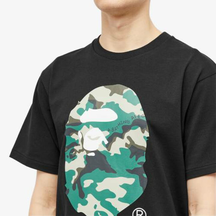 楽天市場】アベイシングエイプ ウッドランド カモ柄 Tシャツ 黒色 