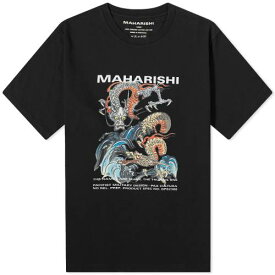 マハリシ ドラゴン Tシャツ 黒色 ブラック メンズ 【 MAHARISHI DOUBLE DRAGON T-SHIRT / BLACK 】 メンズファッション トップス カットソー