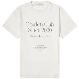 ゴールデングース クラブ Tシャツ 白色 ホワイト 緑 グリーン & メンズ 【 GOLDEN GOOSE GOLDEN GOOSE CLUB T-SHIRT / HERRITAGE WHITE & DARK GREEN 】 メンズファッション トップス カットソー