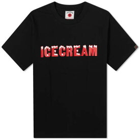 Tシャツ 黒色 ブラック メンズ 【 ICECREAM DRIPPY T-SHIRT / BLACK 】 メンズファッション トップス カットソー