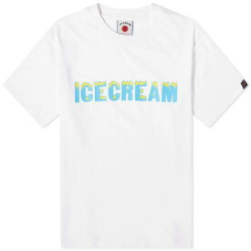 Tシャツ 白色 ホワイト メンズ 【 ICECREAM DRIPPY T-SHIRT / WHITE 】 メンズファッション トップス カットソー