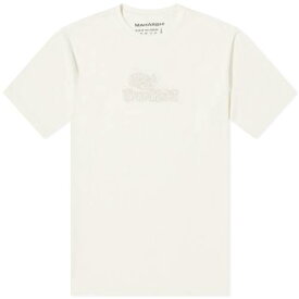 マハリシ ドラゴン Tシャツ メンズ 【 MAHARISHI 30TH ANNIVERSARY DRAGON EMBROIDED T-SHIRT / ECRU 】 メンズファッション トップス カットソー