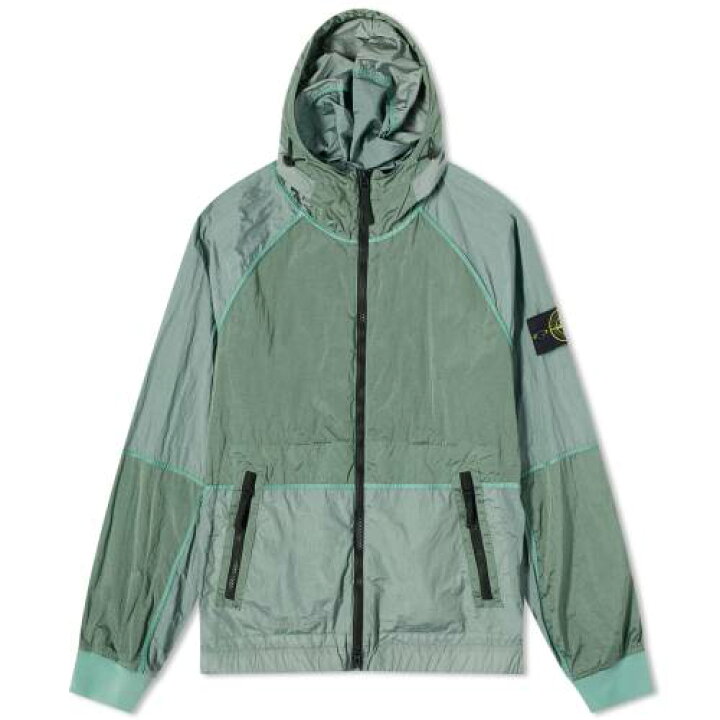関税負担なし☆【STONE ISLAND】グリーン フード付き ジャケット 