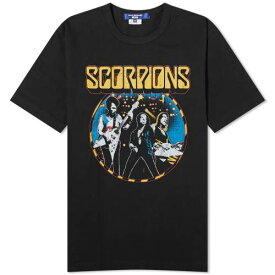 【★スーパーSALE★6/11深夜2時迄】ジュンヤワタナベ Tシャツ 黒色 ブラック メンズ 【 JUNYA WATANABE MAN JUNYA WATANABE MAN SCORPIONS PRINT T-SHIRT / BLACK 】 メンズファッション トップス カットソー