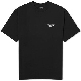 チーム Tシャツ 黒色 ブラック メンズ 【 REPRESENT TEAM 247 OVERSIZED T-SHIRT / JET BLACK 】 メンズファッション トップス カットソー