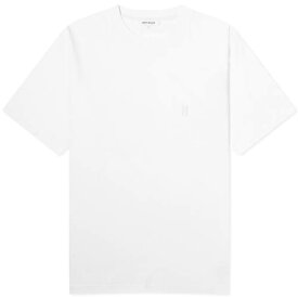 ノースプロジェクツ ロゴ Tシャツ 白色 ホワイト メンズ 【 NORSE PROJECTS NORSE PROJECTS JOHANNES N LOGO T-SHIRT / WHITE 】 メンズファッション トップス カットソー