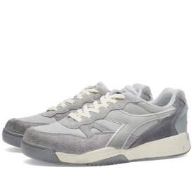 ディアドラ スエード スウェード 灰色 グレー スニーカー メンズ 【 DIADORA WINNER HAIRY SUEDE / MELANGE GREY 】