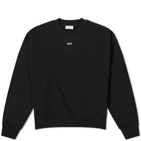 オフホワイト アロー クルー スウェット 黒色 ブラック スウェットトレーナー メンズ 【 OFF-WHITE STAMP ARROW CREW SWEAT / BLACK 】 メンズファッション トップス ニット セーター