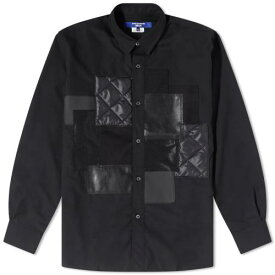 ジュンヤワタナベ 黒色 ブラック PATCHワークシャツ & メンズ 【 JUNYA WATANABE MAN JUNYA WATANABE MAN PATCHWORK SHIRT / BLACK & BLACK 】 メンズファッション トップス