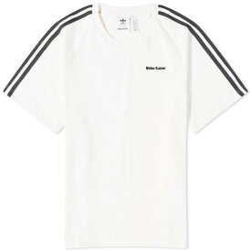 アディダス スリーブ Tシャツ 白色 ホワイト 半袖 メンズ 【 ADIDAS X WALES BONNER SHORT SLEEVE T-SHIRT / CHALK WHITE 】 メンズファッション トップス カットソー