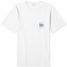ノースプロジェクツ Tシャツ 白色 ホワイト メンズ 【 NORSE PROJECTS NORSE PROJECTS JAKOB ORGANIC INTERLOCK N PRINT T-SHIRT / WHITE 】 メンズファッション トップス カットソー