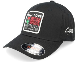 4REAL 【 Self Love Patch Stretch Fit 】 Black 黒色 ブラック