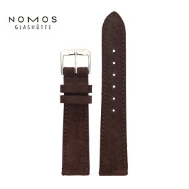 NOMOS Glashutte ノモスグラスヒュッテ 交換ベルト ベロア レザー ブラウン Velour Leather brown genuine strap ストラップ 革ベルト