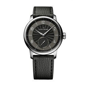 Louis Erard エクセレンスシリーズ　LE34237AA42BVA170 スモールセコンド　42mmケース　カーフグレインレザー　グレー　ピンバックル　自動巻き　ギョシェ　ギヨシェ　ルイエラール　腕時計　スイス