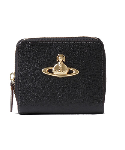 【送料無料・消費税込】 ヴィヴィアンウエストウッド Vivienne Westwood 財布 EXECUTIVE ラウンドファスナー二つ折り財布 ブラック