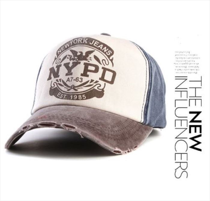 男性女性ユニセックス ワールドワイドで人気 Xthree NYPD ヴィンテージ風 絶妙なデザイン ベースボールキャップ ロゴプリント 最低価格の 野球帽 汚れ加工済み ダメージ カジュアル アメリカン 帽子 コーヒーネイビー ファッション