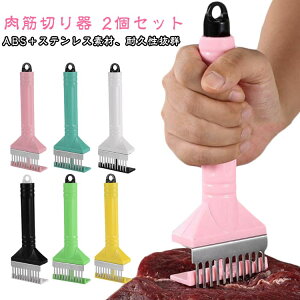 プログレード ふわから肉すじ切り 筋切り 肉筋切り器 肉スジ 2個セット ステーキ かつどん 肉筋切り器 スジ切り キッチン用