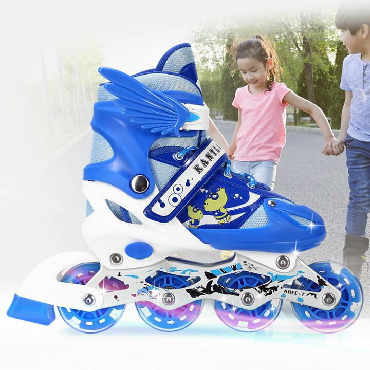 楽天市場】子供用 インラインスケート 四輪 保護具 4点セット 