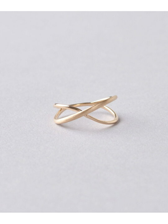 楽天市場】K10YG レイヤー クロス リング Jouete ジュエッテ 