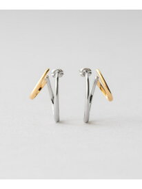 ダブルピアス オーバル コンビカラー Jouete ジュエッテ アクセサリー・腕時計 ピアス シルバー【送料無料】[Rakuten Fashion]