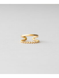 [WEB LIMITED] フォークリング レイヤード Jouete ジュエッテ アクセサリー・腕時計 リング・指輪 イエロー【送料無料】[Rakuten Fashion]
