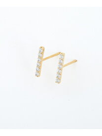 ジルコニア*バー ピアス Jouete ジュエッテ アクセサリー・腕時計 ピアス イエロー【送料無料】[Rakuten Fashion]