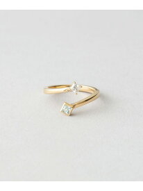 フォークリング ジルコニア Jouete ジュエッテ アクセサリー・腕時計 リング・指輪 イエロー【送料無料】[Rakuten Fashion]