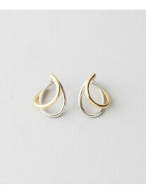 サークルピアス ティアドロップ コンビカラー Jouete ジュエッテ アクセサリー・腕時計 ピアス シルバー【送料無料】[Rakuten Fashion]