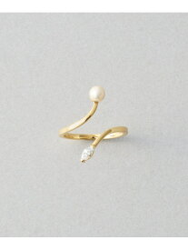 [フォークリング] パール*ジルコニア Jouete ジュエッテ アクセサリー・腕時計 リング・指輪 ゴールド【送料無料】[Rakuten Fashion]