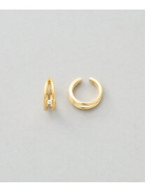 ダブルフープイヤリング ジルコニア Jouete ジュエッテ アクセサリー・腕時計 イヤリング・イヤーカフ ゴールド【送料無料】[Rakuten Fashion]