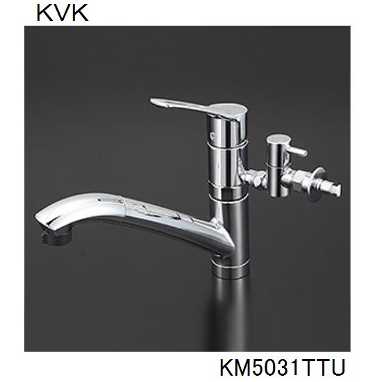 KVK キッチン用 KM5031TTU シングルシャワー付混合栓 | ジュールプラス楽天市場店
