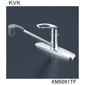 KVK キッチン用 KM5091TF シングルシャワー付混合栓