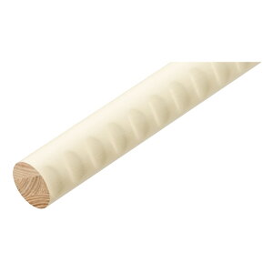 手すり 手すり棒 マツ六 32アッシュ丸棒 ディンプル付 φ32mm×4000mm BE-144 ホワイト 手摺 金物 部品 交換 diy 部材 階段 介護 リフォーム
