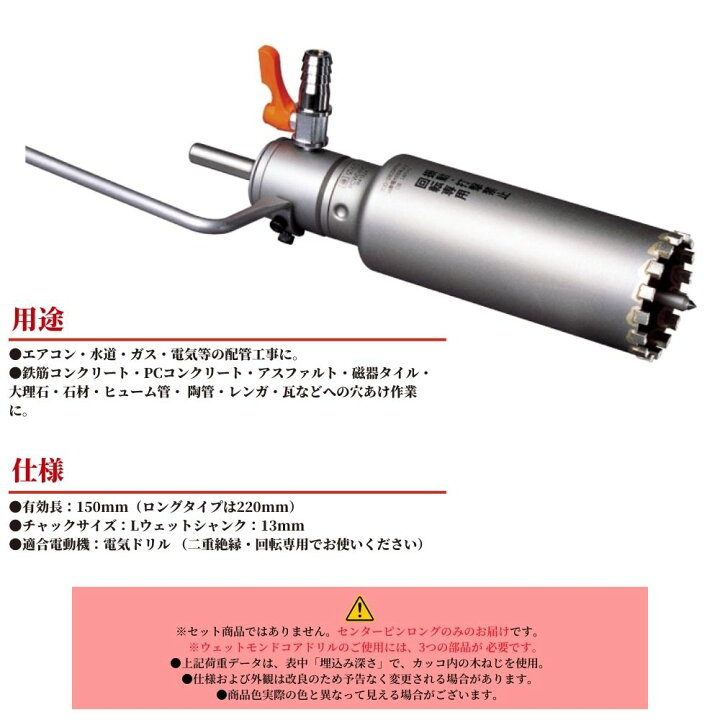 楽天市場】コンクリート エアコン 水道 配管 穴あけ 道具 工具 電動 