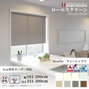 ���[���X�N���[�� �W���d�l �f�B�I���A �Ռ� �E�H�b�V���u�� ��61�`90cm×����121�`180cm �I�[�_�[1cm�P�� ����@�H ���{�� ���[���J�[�e��