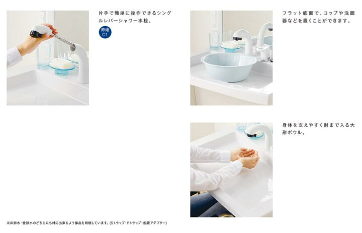 楽天市場】洗面台 多目的 洗面化粧台 洗面台のみ DIY リフォーム 単品 