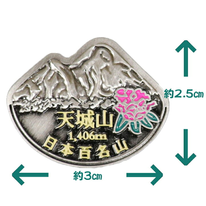 楽天市場】【登山バッチ】【浄蓮の滝オリジナル】☆天城山ピンバッジ 