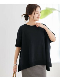 アイスコットンポンチョプルオーバー JOURNAL STANDARD ジャーナル スタンダード トップス ニット ブラック レッド【送料無料】[Rakuten Fashion]