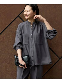 《追加3》ウーリッシュツイルタックボリュームシャツ JOURNAL STANDARD ジャーナル スタンダード トップス シャツ・ブラウス ネイビー グレー ベージュ【送料無料】[Rakuten Fashion]