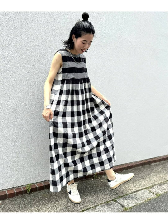 楽天市場】CLワッシャーノースリーブタックワンピース journal 