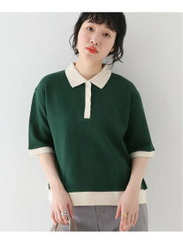 【SALE／30%OFF】鹿の子ポロネックプルオーバー JOURNAL STANDARD relume ジャーナル スタンダード レリューム トップス カットソー・Tシャツ グリーン ホワイト ブラウン【RBA_E】【送料無料】[Rakuten Fashion]