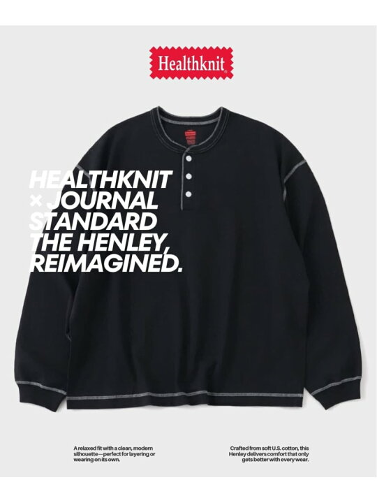 楽天市場】Health knit / ヘルスニット 別注 ヘンリー ネックロンT 