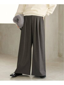 《追加4》ウォッシャブルサージストレッチタックワイドパンツ JOURNAL STANDARD relume ジャーナル スタンダード レリューム パンツ スラックス・ドレスパンツ グレー ブラウン ブラック【送料無料】[Rakuten Fashion]