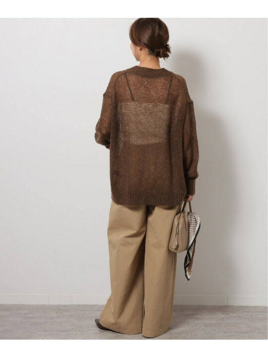 楽天市場】【SALE／30%OFF】シアーモヘヤミックスVカーディガン 