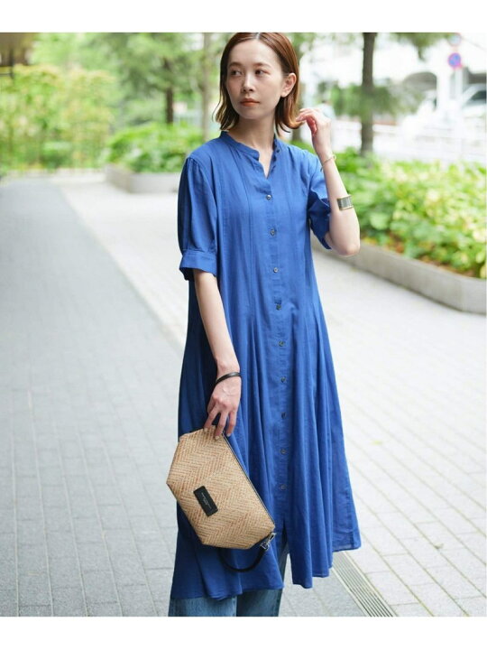 楽天市場 追加2 ボイルハーフスリーブワンピース Journal Standard ジャーナル スタンダード ワンピース ワンピースその他 ブルー ブラック ブラウン 送料無料 Rakuten Fashion Journal Standard